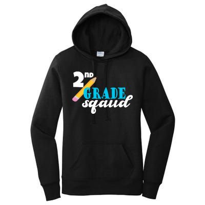 2nd Grade Squad School Pencil Women's Pullover Hoodie