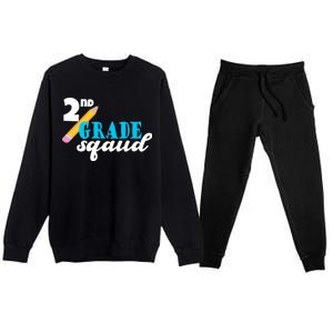 2nd Grade Squad School Pencil Premium Crewneck Sweatsuit Set