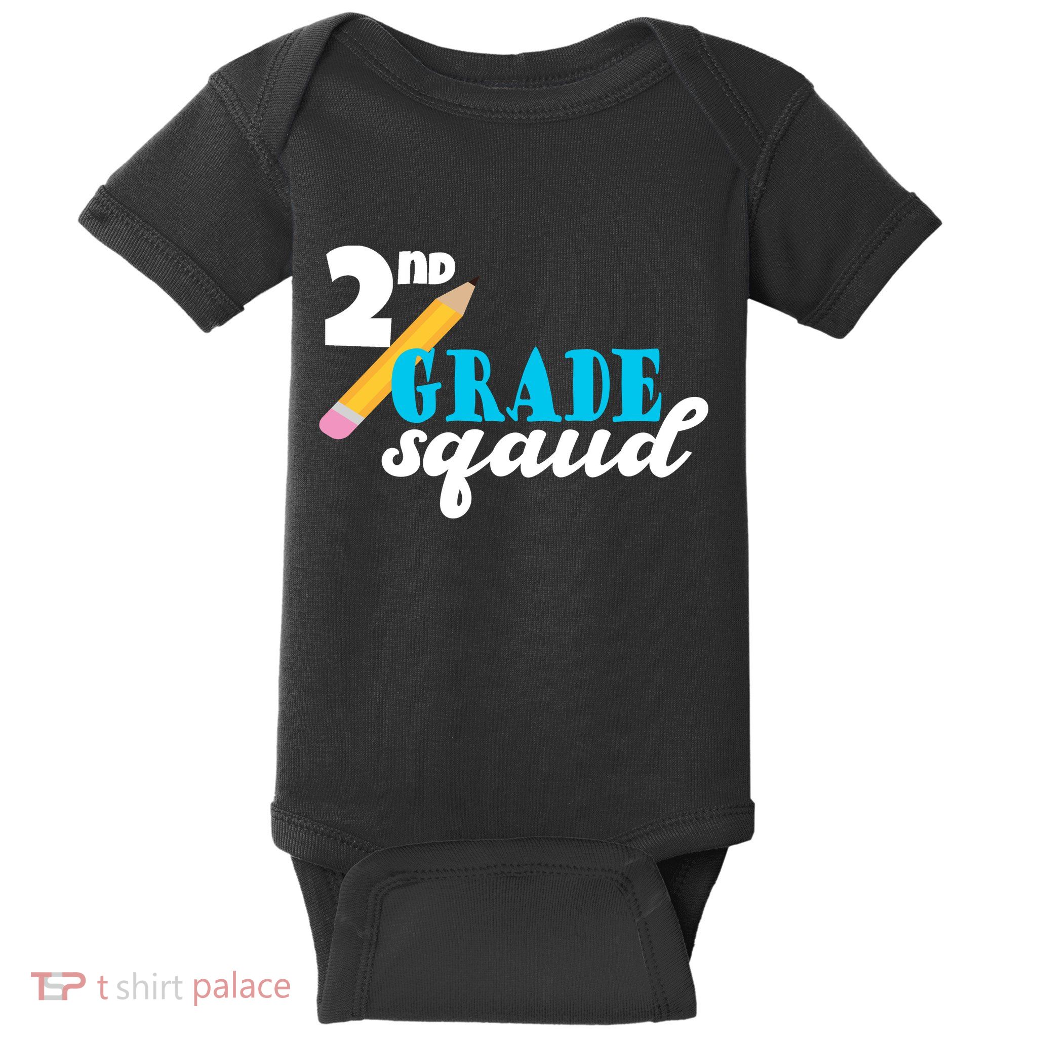 2nd Grade Squad School Pencil Baby Bodysuit