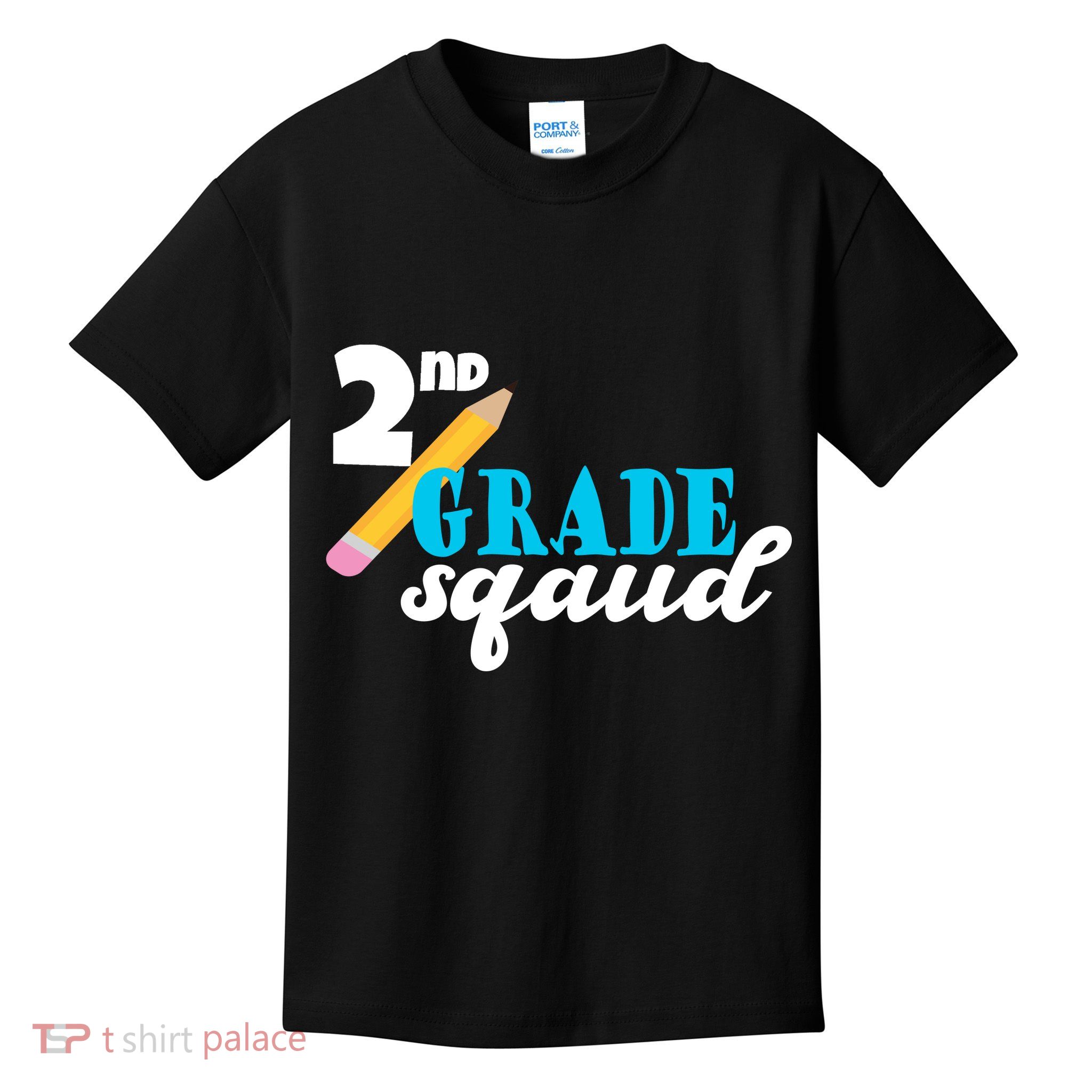 2nd Grade Squad School Pencil Kids T-Shirt