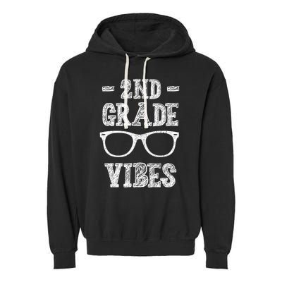 2nd Grade Vibes Garment-Dyed Fleece Hoodie