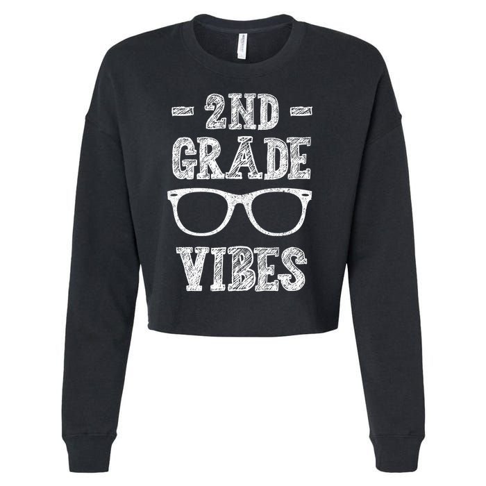 2nd Grade Vibes Cropped Pullover Crew