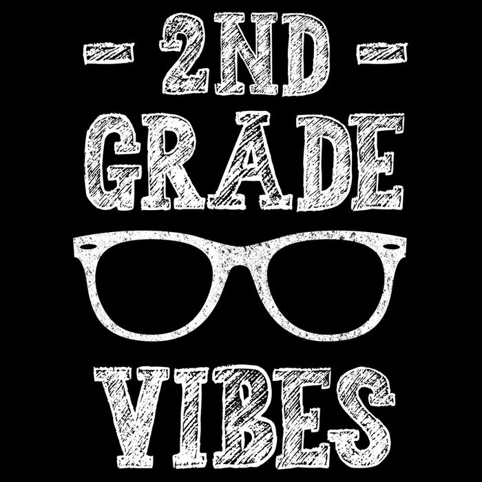 2nd Grade Vibes Cropped Pullover Crew