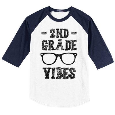 2nd Grade Vibes Baseball Sleeve Shirt