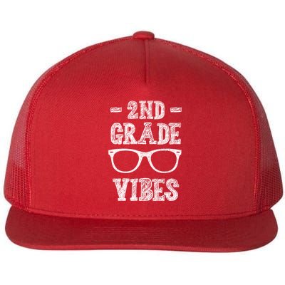 2nd Grade Vibes Flat Bill Trucker Hat