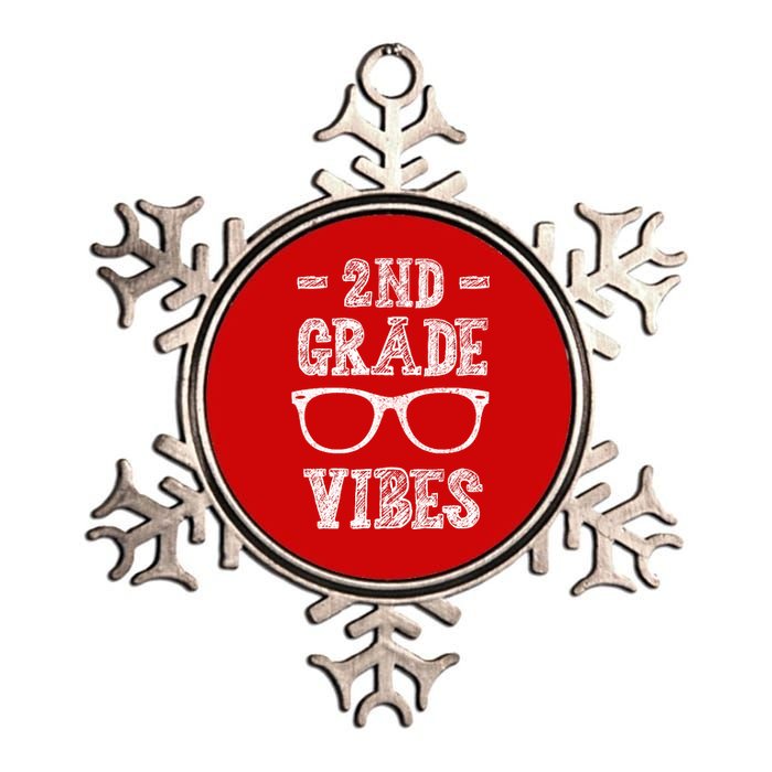 2nd Grade Vibes Metallic Star Ornament