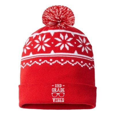 2nd Grade Vibes USA-Made Snowflake Beanie