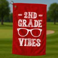 2nd Grade Vibes Golf Towel