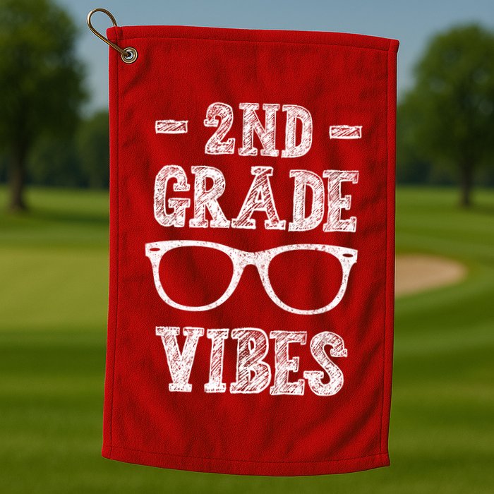 2nd Grade Vibes Golf Towel