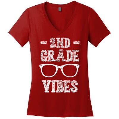 2nd Grade Vibes Women's V-Neck T-Shirt