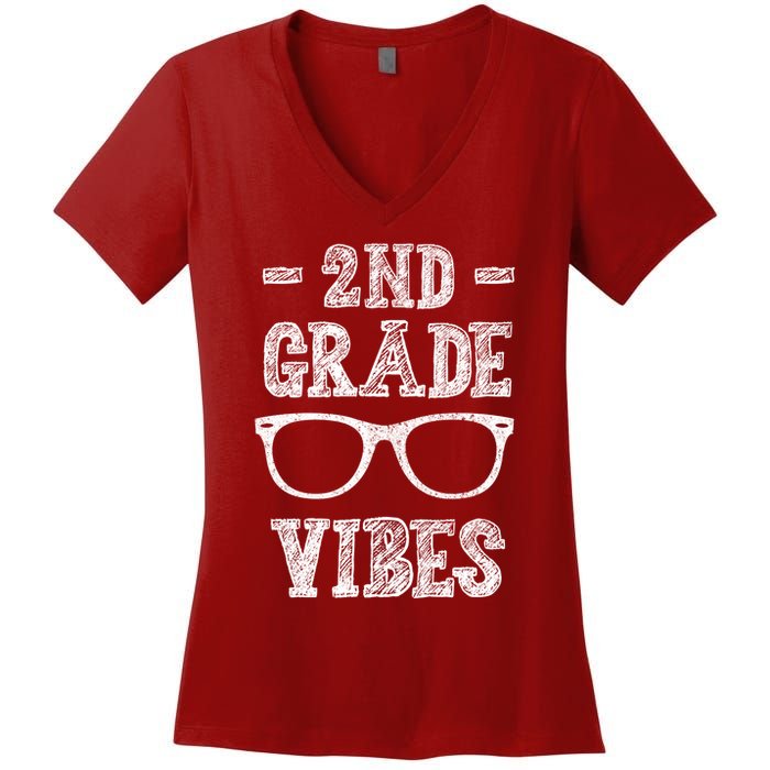 2nd Grade Vibes Women's V-Neck T-Shirt