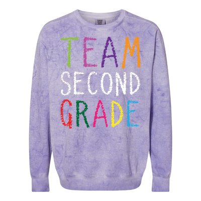 2nd Team Second Grade Colorblast Crewneck Sweatshirt