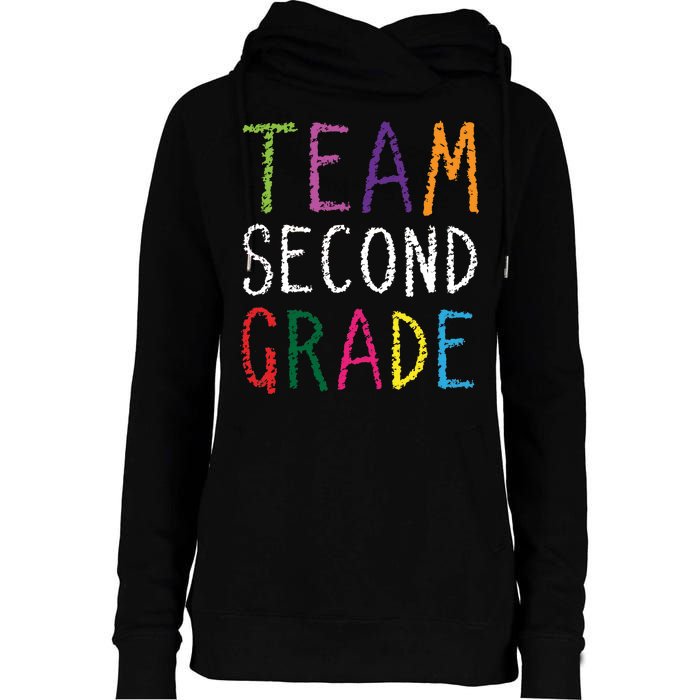 2nd Team Second Grade Womens Funnel Neck Pullover Hood