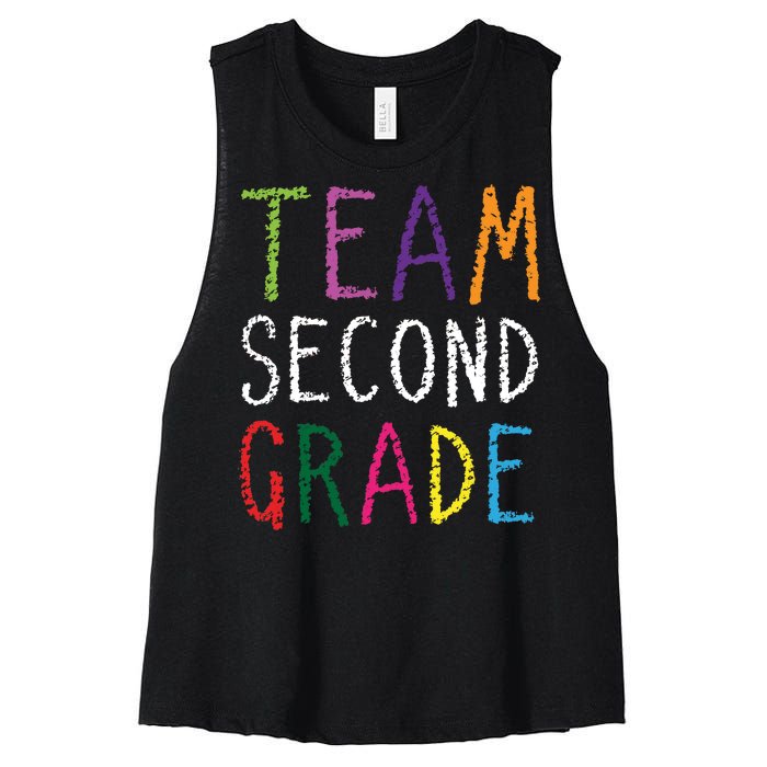 2nd Team Second Grade Women's Racerback Cropped Tank