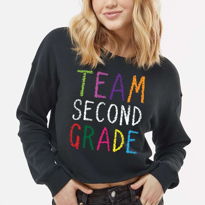 2nd Team Second Grade Cropped Pullover Crew