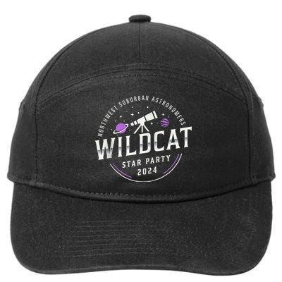 2024 Northwest Suburban Astronomers Wildcat Star Party 7-Panel Snapback Hat