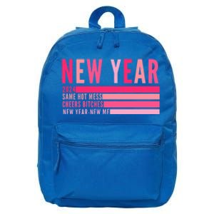 2024 New Year Same Hot Mess Cheers Bitches Gift 16 in Basic Backpack