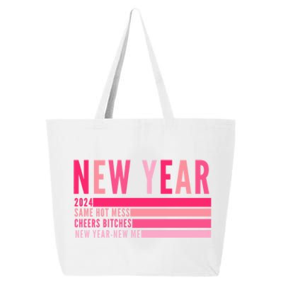 2024 New Year Same Hot Mess Cheers Bitches Gift 25L Jumbo Tote