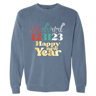 2024 New Years Eve 123123 Cute Gift Garment-Dyed Sweatshirt