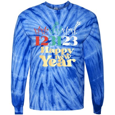 2024 New Years Eve 123123 Cute Gift Tie-Dye Long Sleeve Shirt