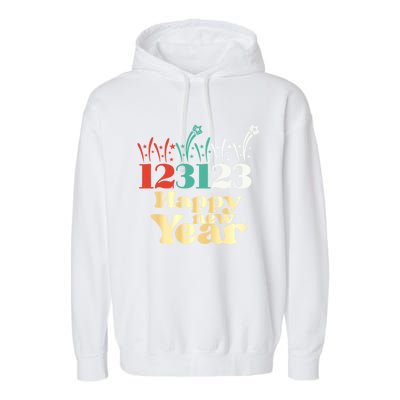 2024 New Years Eve 123123 Cute Gift Garment-Dyed Fleece Hoodie