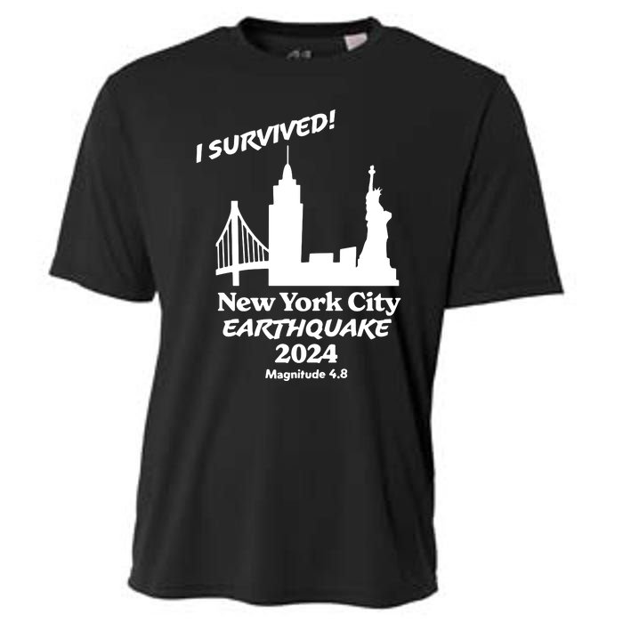 2024 New York City Earthquake Survivor Natural Disaster Cooling Performance Crew T-Shirt