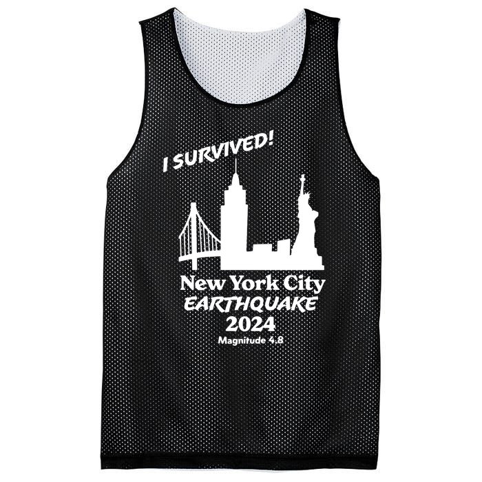 2024 New York City Earthquake Survivor Natural Disaster Mesh Reversible Basketball Jersey Tank