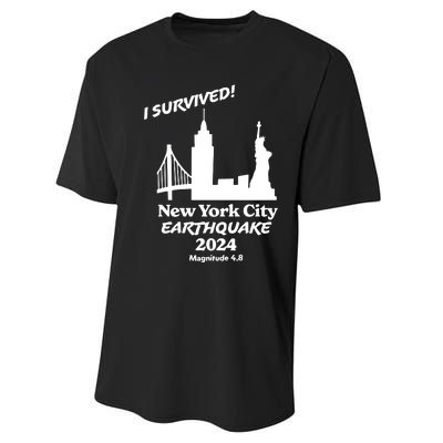 2024 New York City Earthquake Survivor Natural Disaster Performance Sprint T-Shirt