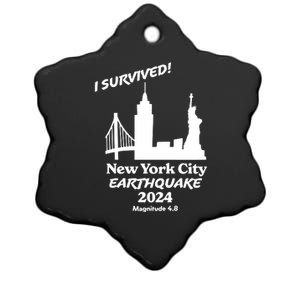 2024 New York City Earthquake Survivor Natural Disaster Ceramic Star Ornament