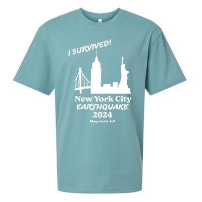 2024 New York City Earthquake Survivor Natural Disaster Sueded Cloud Jersey T-Shirt