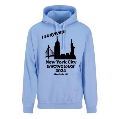 2024 New York City Earthquake Survivor Natural Disaster Unisex Surf Hoodie