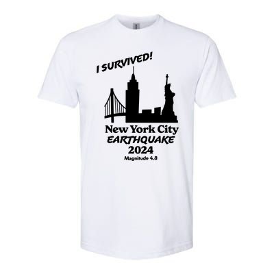 2024 New York City Earthquake Survivor Natural Disaster Softstyle CVC T-Shirt