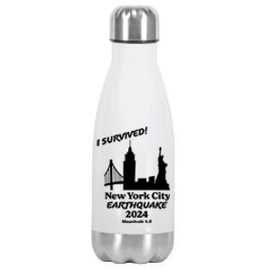 2024 New York City Earthquake Survivor Natural Disaster Stainless Steel Insulated Water Bottle