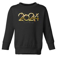 2024 New Years Eve Party Supplies NYE 2024 Happy New Year Toddler Sweatshirt