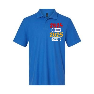 2024 Off 2025 On Happy New Year 2025 Nye New Years Eve Party Funny Gift Softstyle Adult Sport Polo