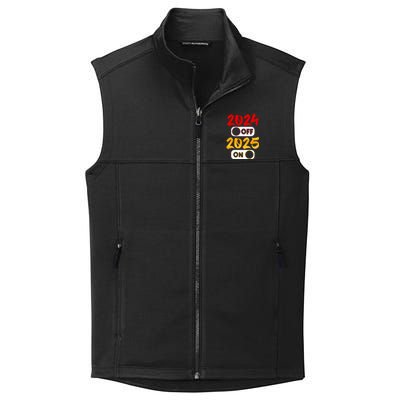 2024 Off 2025 On Happy New Year 2025 Nye New Years Eve Party Funny Gift Collective Smooth Fleece Vest