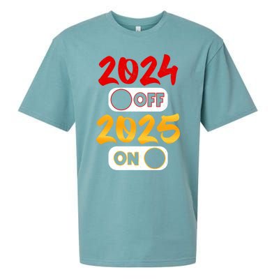 2024 Off 2025 On Happy New Year 2025 Nye New Years Eve Party Funny Gift Sueded Cloud Jersey T-Shirt