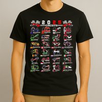 2025 Open Wheel Formula Racing World Circuits Race Tracks T-Shirt