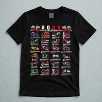 2025 Open Wheel Formula Racing World Circuits Race Tracks T-Shirt