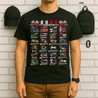 2025 Open Wheel Formula Racing World Circuits Race Tracks T-Shirt
