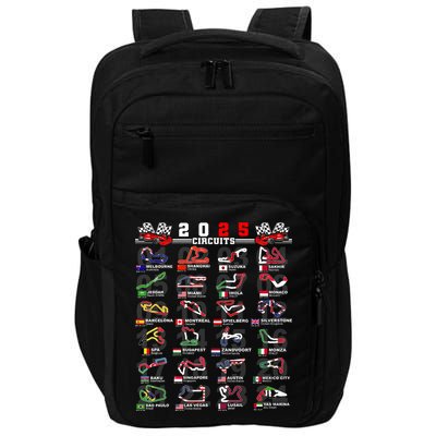 2025 Open Wheel Formula Racing World Circuits Race Tracks Impact Tech Backpack