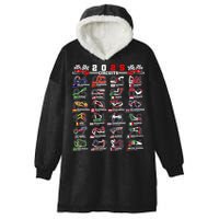 2025 Open Wheel Formula Racing World Circuits Race Tracks Hooded Wearable Blanket