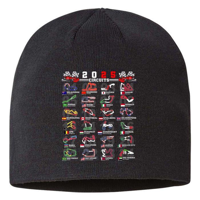 2025 Open Wheel Formula Racing World Circuits Race Tracks Sustainable Beanie