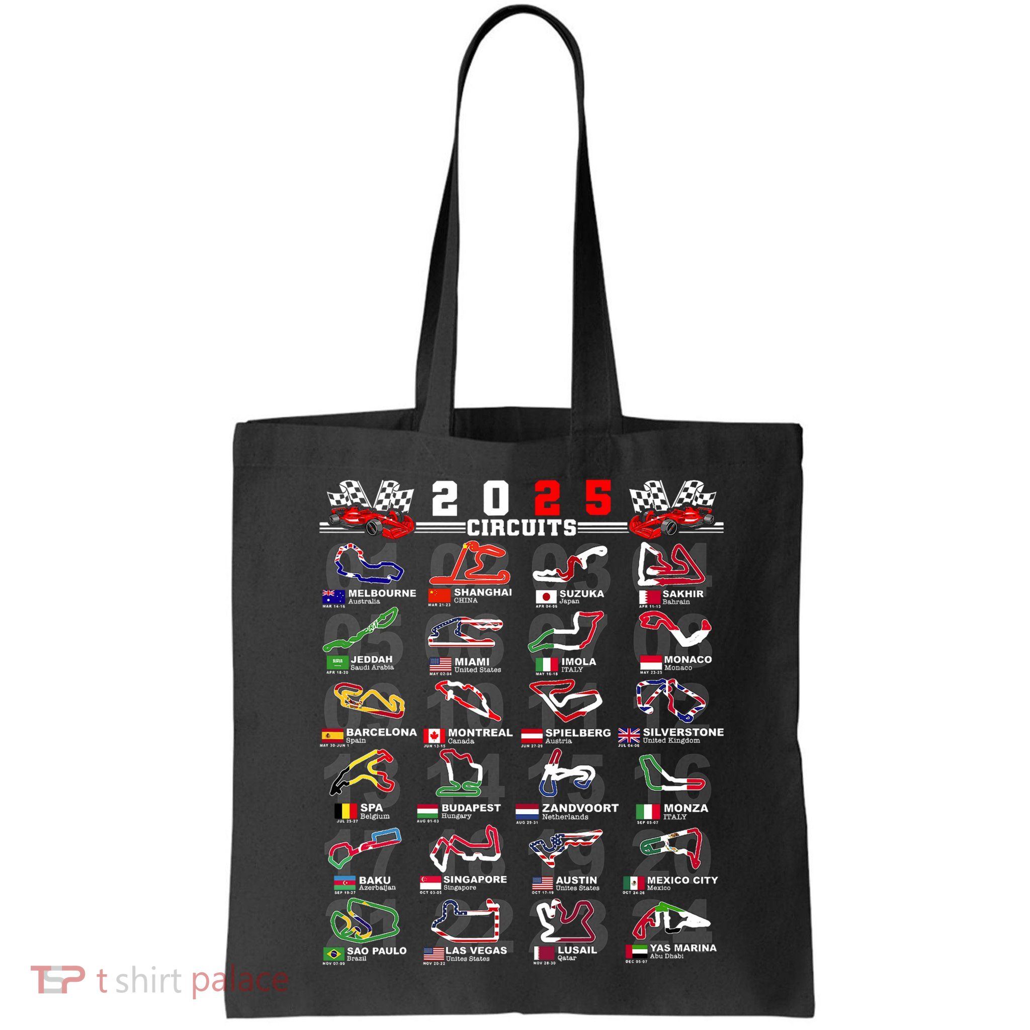 2025 Open Wheel Formula Racing World Circuits Race Tracks Bag