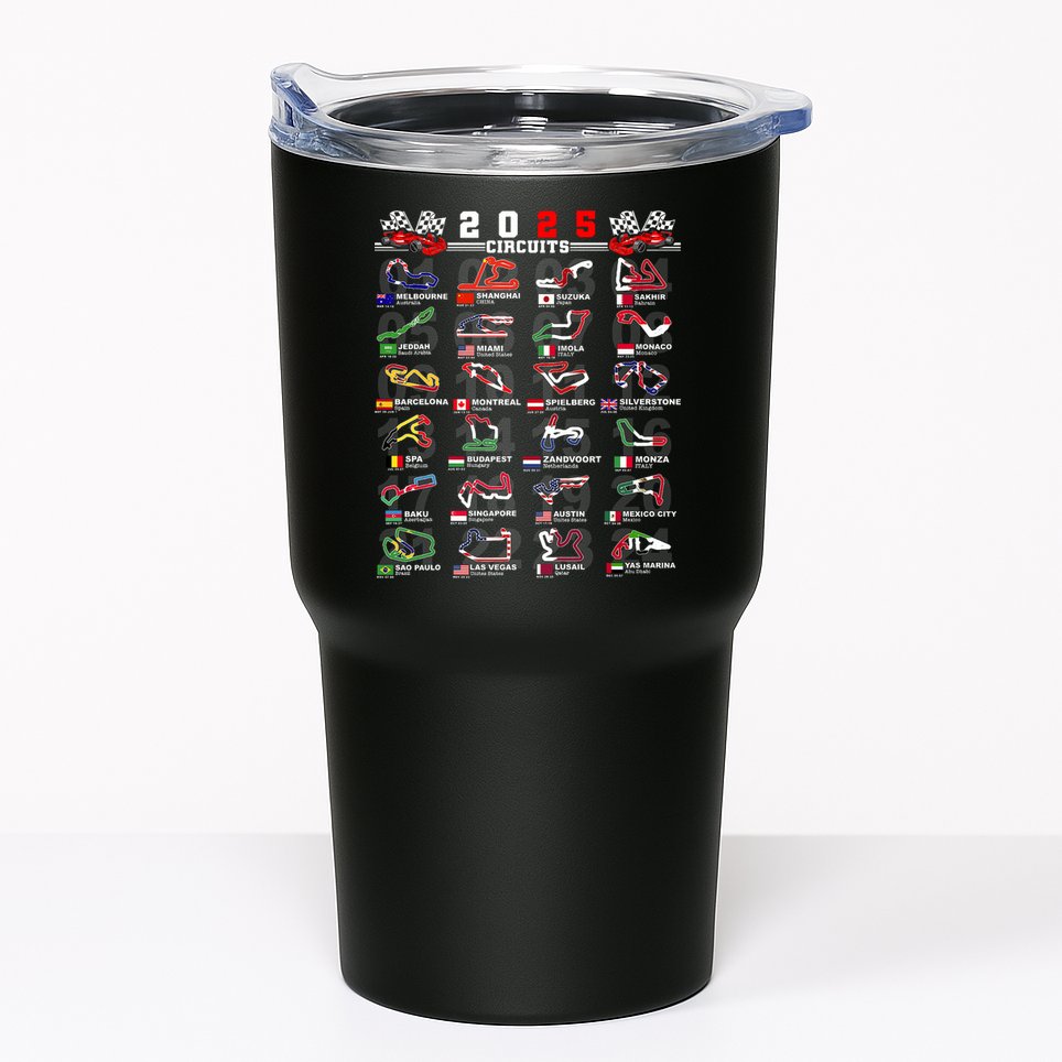 2025 Open Wheel Formula Racing World Circuits Race Tracks Tumbler