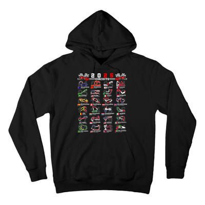 2025 Open Wheel Formula Racing World Circuits Race Tracks Tall Hoodie
