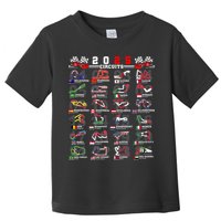 2025 Open Wheel Formula Racing World Circuits Race Tracks Toddler T-Shirt