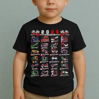 2025 Open Wheel Formula Racing World Circuits Race Tracks Toddler T-Shirt