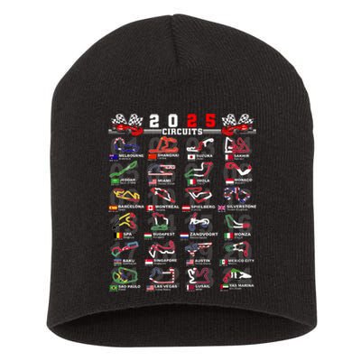 2025 Open Wheel Formula Racing World Circuits Race Tracks Short Acrylic Beanie