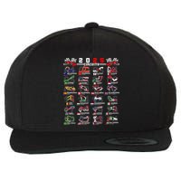 2025 Open Wheel Formula Racing World Circuits Race Tracks Wool Snapback Cap